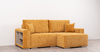 Диван-кровать угловой Оксфорд 714 композиция 1, шенилл STORM 8 горчичный, модульная система, сборка на любую сторону