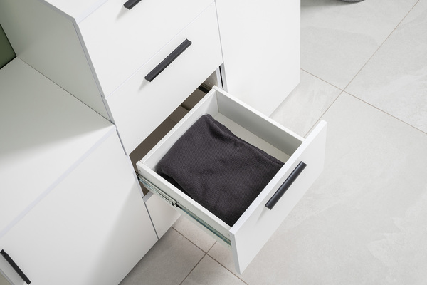 Прихожая Эйр композиция 1 белый PE шагрень, собирается на любую сторону