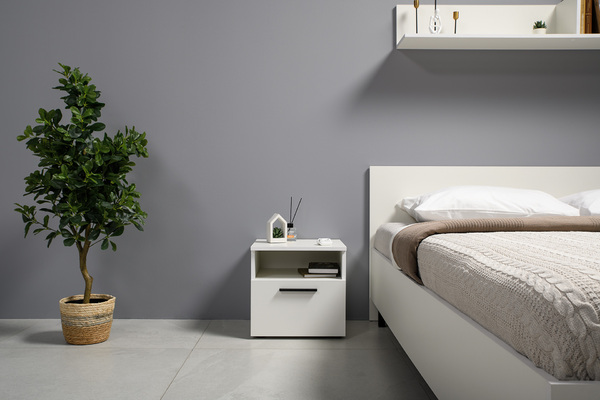 Спальня Эйр композиция 1 белый РЕ шагрень, спальное место 160 х 200