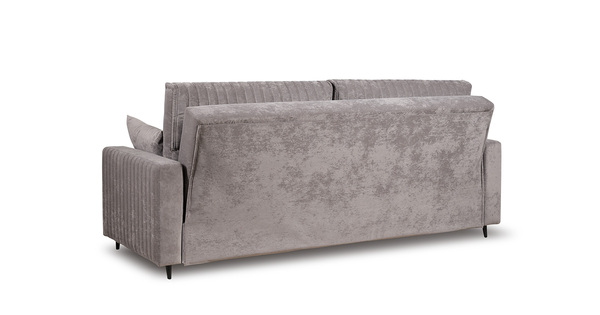 Диван-кровать прямой Изабель ТД 737 велюр Романс вижион серо-бежевый