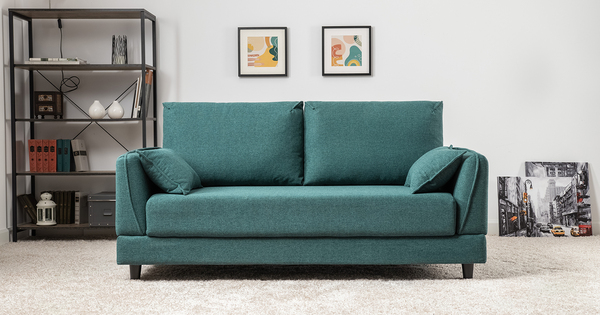 Диван-кровать прямой Макс ТД 287 жаккард Анри 19 изумрудный