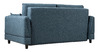 Диван-кровать прямой Макс ТД 288 жаккард Анри 24 синий деним