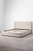 Кровать Марион 160 велюр OCEAN 002 бежевый с ортопедическим основанием и подъемным механизмом (спальное место 160 х 200)