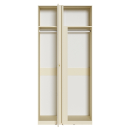 Шкаф угловой Марион 16.339 слоновая кость С341 PE, слоновая кость 6898 ПВХ (собирается на любую сторону)