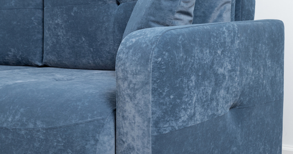 Диван-кровать прямой Марсель ТД 702 велюр Aura 24 синий