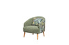 Кресло для отдыха Маттиас ТК 120 велюр монстера, moss 615, зеленый