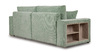 Диван-кровать угловой Оксфорд 715 композиция 1, шенилл STORM 9 мятный, модульная система, сборка на любую сторону
