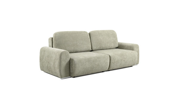 Диван-кровать прямой Тэдди 1503 композиция 1, букле Pique 007 оливковый, модульная система