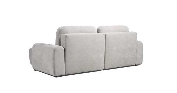 Диван-кровать угловой Тэдди 1506 композиция 2, букле Pique 011 серый, модульная система, сборка на любую сторону