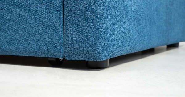 Диван-кровать прямой Тео (120) ТД 908 велюр Danco 784 синий