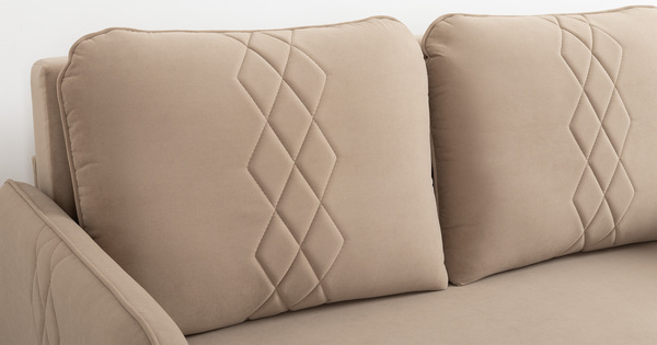 Диван-кровать прямой Юта (120) ТД 521 велюр Вивальди 21 латте