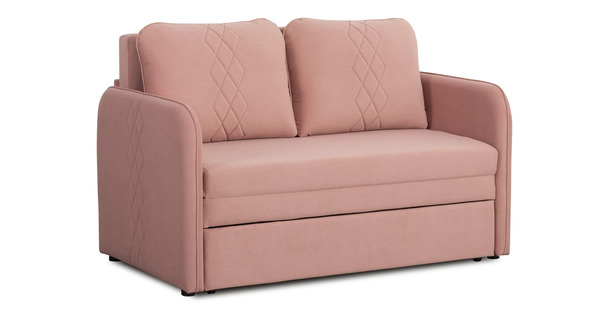 Диван-кровать прямой Юта (120) ТД 522 велюр Вивальди 27 пастельный коралловый